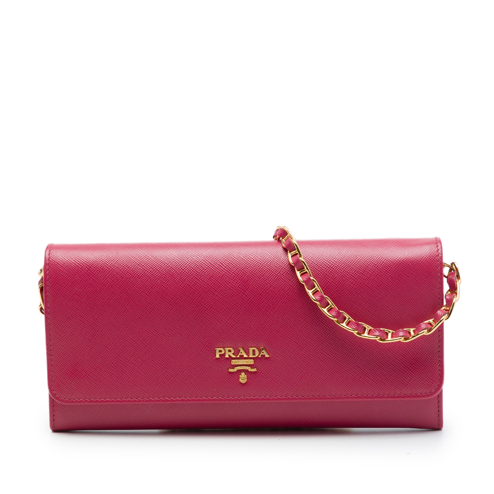 Pre-Loved Prada Saffiano Wallet On Chain